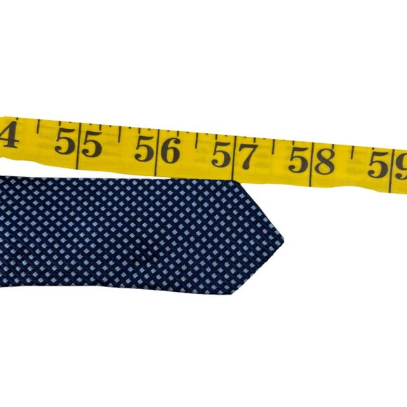 Tommy Hilfiger Silk Tie Blue Gray Stripe Repp Vintage 90's - Picture 6 of 6